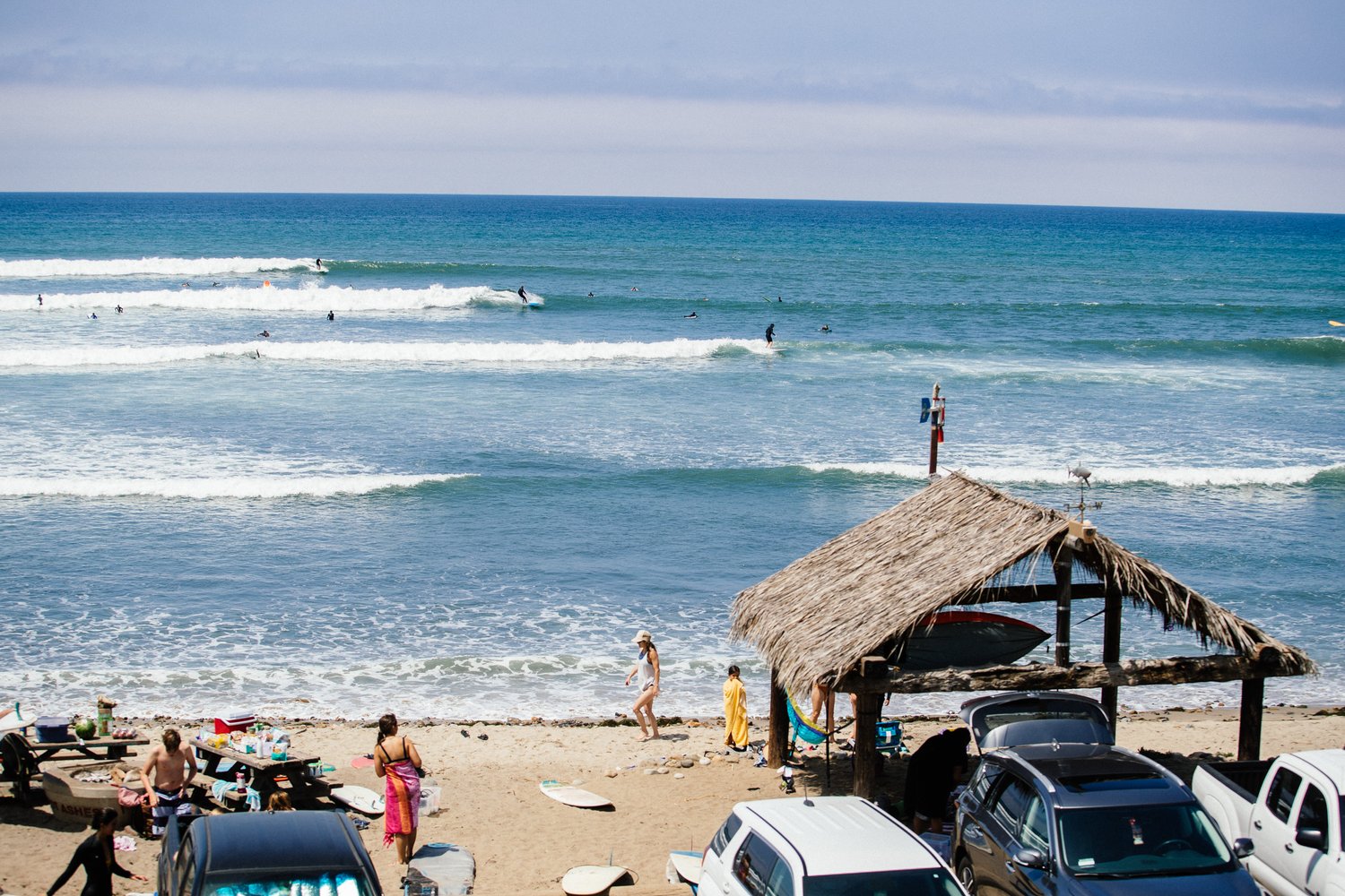 San Onofre surfing picture.